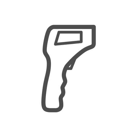 Thermometer icon on a white background.のイラスト素材