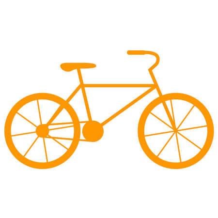 Bicycle icon on a white background.のイラスト素材
