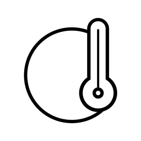 Thermometer icon on a white background.のイラスト素材