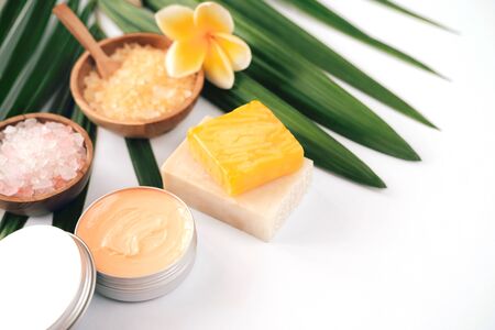 Homemade self care items.の写真素材