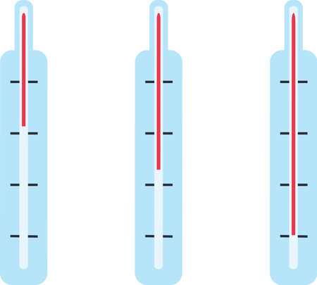medical thermometer for measuring isolated. Fever temperature and normal. Design template of usual...