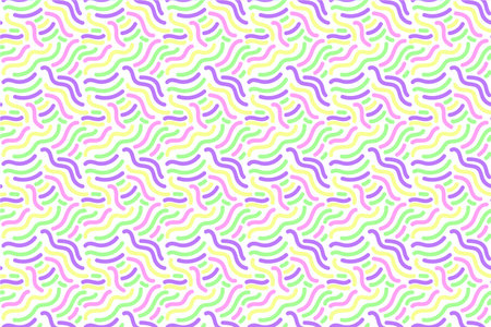Seamless scribble lines abstract pattern illustration in squiggle style. drawing for printing on...