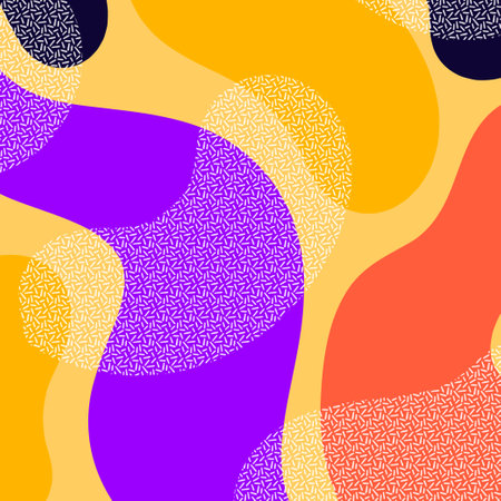 Creative geometric colorful bright background. pattern with abstract elements and dynamic shapes. Compositions of colored spots. Template for designのイラスト素材