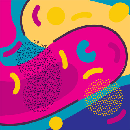 Creative geometric colorful bright background. pattern with abstract elements and dynamic shapes....