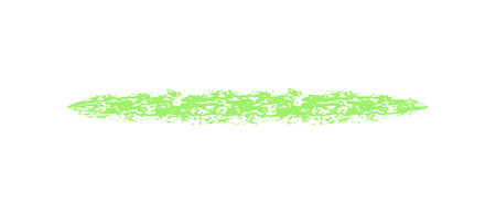 Hand drawn simple green line drawn with wax crayon, chalk or charcoal. Uneven wax dry texture for underlining or highlighting text. Pencil drawn lines, strikethroughs, underlines. grungy vector elements isolated on whiteのイラスト素材