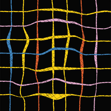 Hand drawn doodle grid pattern. Colored print vector. Distort wavy warp abstract background. Waves, swirl, twirl texture
dynamical rippled surfaceのイラスト素材