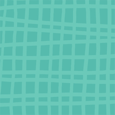 Cute green checkered hand drawn pattern. Nice pastel baby background made in vector. Cottagecore cabincore Plaid geometrical simple texture. Crossing lines. Abstract cute delicate pattern ideal for fabric, textile, wallpaperのイラスト素材