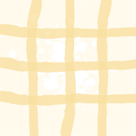 Doodle cute Check Plaid Vector Pattern. Vertical and horizontal hand drawn crossing light stripes. Checkered freehand geometrical background. Cottagecore Homestead Farmhouse Printのイラスト素材