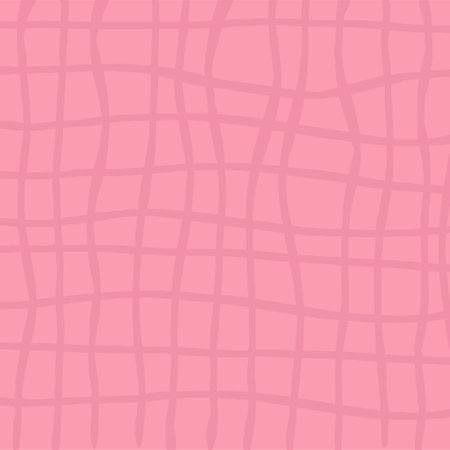 Cute checkered hand drawn pattern. Nice purple pastel baby background made in vector. Cottagecore cabincore Plaid geometrical simple texture. Crossing lines. Abstract cute delicate patternのイラスト素材