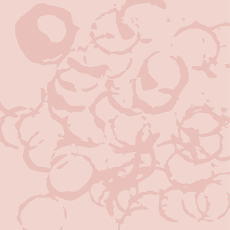 Wavy Trippy Pattern with dirty paint texture. Pink abstract squiggles background, scribble spiral and wavy lines. retro 80s style. Chaotic ink brush scribbles. Vector illustration.のイラスト素材