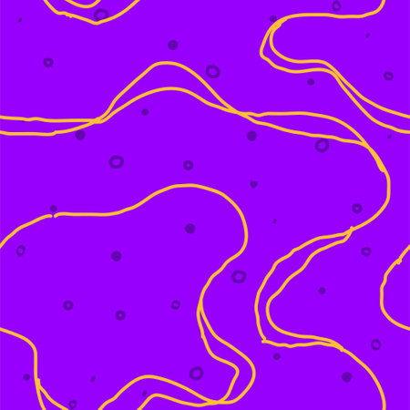 Wavy Seamless Trippy Pattern with grunge textures. Seamless pattern of colorful abstract squiggles print, scribble spiral and wavy lines. retro 80s style. Chaotic ink brush scribbles. Vector illustrationのイラスト素材