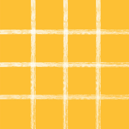 Vector hand drawn brush crayon checkered pattern. Doodle Plaid geometrical dry chalk texture. Crossing lines. Abstract cute delicate pattern ideal for fabric, textile, wallpaper.のイラスト素材