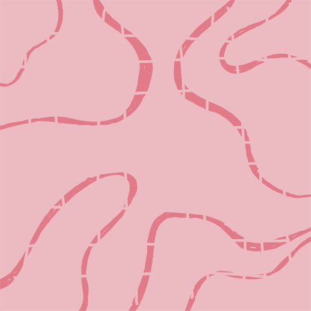 Colored doodle Decorative texture with tangled curved lines. Scrawl squiggly pastel print. Creative abstract art background collection for children or festive celebration design.のイラスト素材