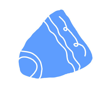 Hand drawn pencil organic shapes with doodle strokes and outlines, squiggles and scribbles. fluid, flowing, irregular elements in trendy colorsのイラスト素材