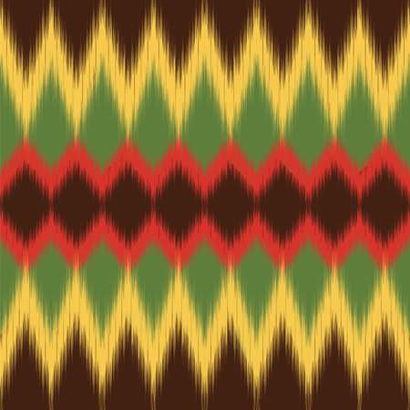 African pattern. Ethnic textile. Ikat.