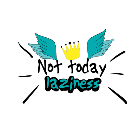 Slogan print design vector phrase trend graphic text lazinessのイラスト素材