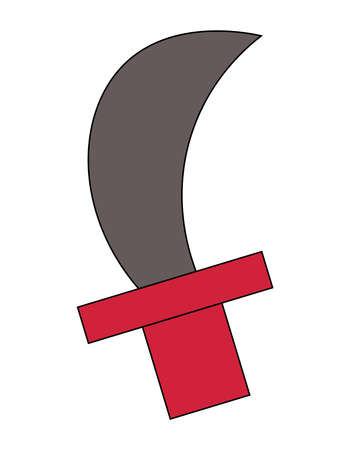 Single element Weapon. Draw illustration in colorのイラスト素材