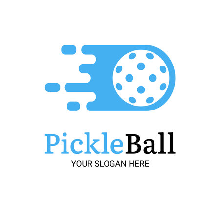 Pickleball isolated vector illustration on white backgroundのイラスト素材