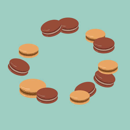 illustration of macaroonのイラスト素材