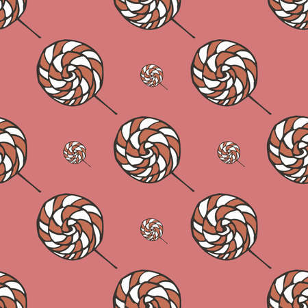 pink candy patternのイラスト素材