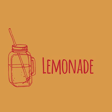 Illustration of drinking jarのイラスト素材