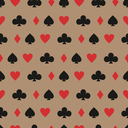 casino cards seamless backgroundのイラスト素材