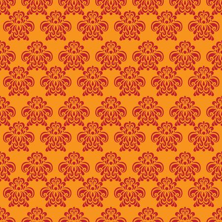 vintage rnate classic floral color ornament backgroundのイラスト素材