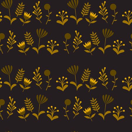 Colorful cute floral set with leaves and flowers. Spring or summer design for invitation, wedding or greeting cardsのイラスト素材