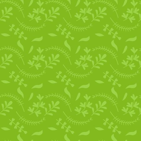 Colorful cute floral set with leaves and flowers. Spring or summer design for invitation, wedding or greeting cards seamless patternのイラスト素材