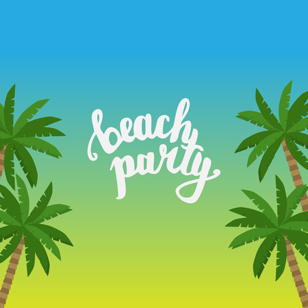 Summer hand drawn Lettering, holiday, travel and beach vacation calligraphy phraseのイラスト素材