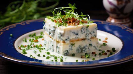 Cheese appetizer in a restaurant.の素材