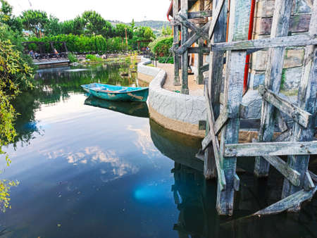 Sochi, Russia, june 2020. Sochi Park in the period of quarantine coronavirus. No people. Recreation area. City attraction.のeditorial素材
