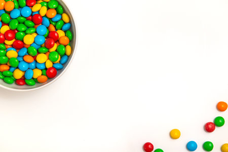 Bowl with bright sweet candies