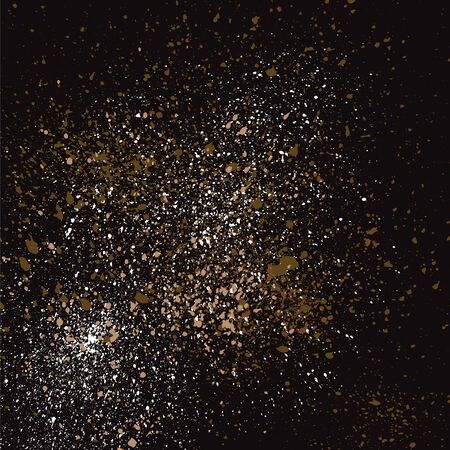 Dark grainy texture on black background. Vector illustration.のイラスト素材