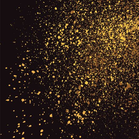 Dark grainy texture on black background. Vector illustration.のイラスト素材