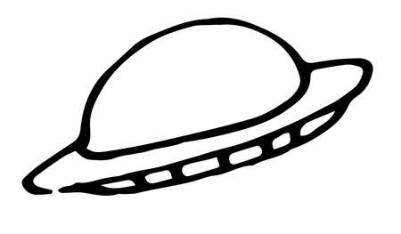 Retro sketch black icon on light backdrop. White background, isolated. Hand drawn doodle. Cartoon vector illustration. Vector sketch illustration. Vector art print. Vector character illustration.のイラスト素材