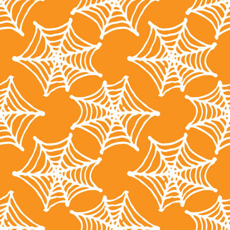 vector seamless pattern of a whole web in a circle. vのイラスト素材