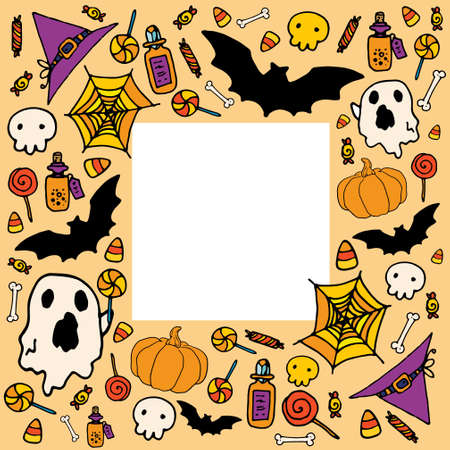 Vector template for Halloween.のイラスト素材