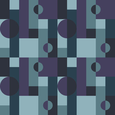 Universal abstract seamless geometric pattern with simple formsの写真素材