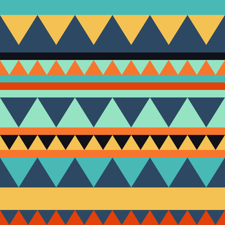 African simple abstract geometric seamless pattern design.の写真素材