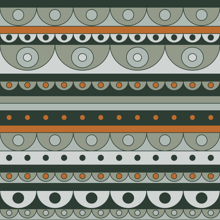 Funny cookies. Modern winter and Christmas geometric seamless patternの写真素材
