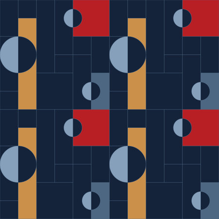 Universal abstract seamless geometric pattern with simple formsの写真素材