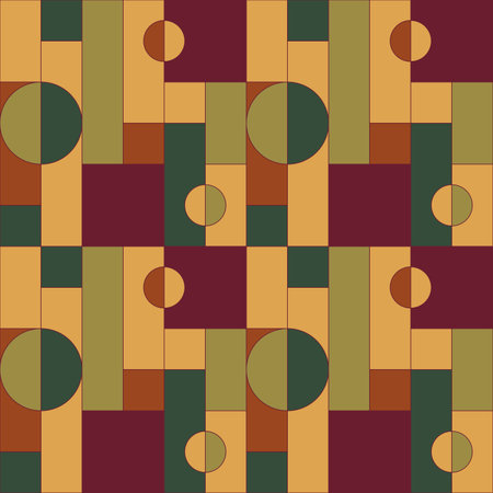 Universal abstract seamless geometric pattern with simple formsの写真素材