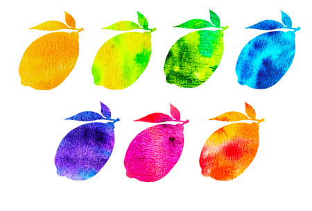 Watercolor abstraction set with space for text and your design.の写真素材