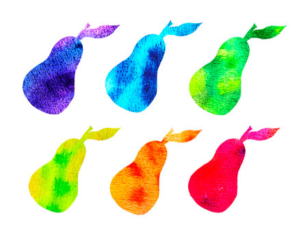 Watercolor abstraction set with space for text and your design.の写真素材