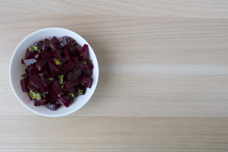 Delicious and beautiful beetroot saladの写真素材
