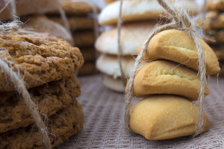 Delicious and beautiful biscuits as a giftの写真素材