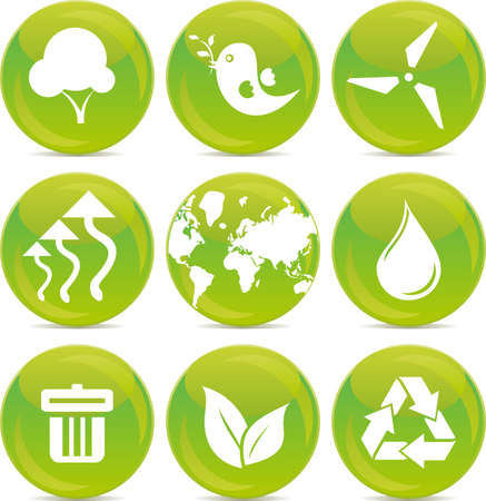 environmental iconsのイラスト素材