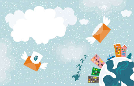 xmas cardのイラスト素材