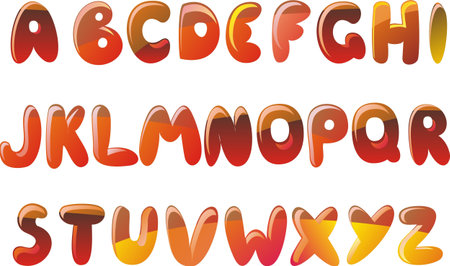 english alphabet in vectorのイラスト素材